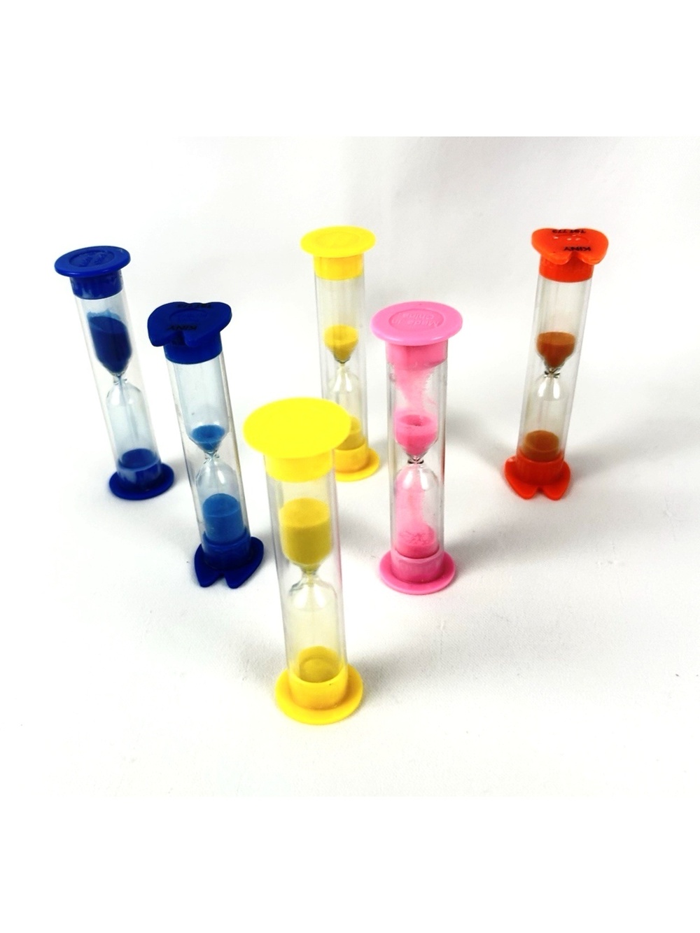 Sand Timers Lot of 6 Board Game Card Game Hourglasses 2 & 3 Minutes